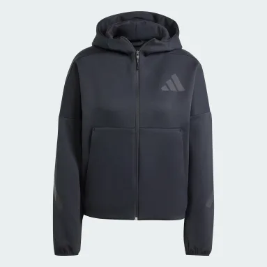 Áo Hoodie Khóa Kéo Dọc Thân adidas Z.N.E.