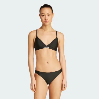 Conjunto de bikini triangular con tirantes bidireccionales