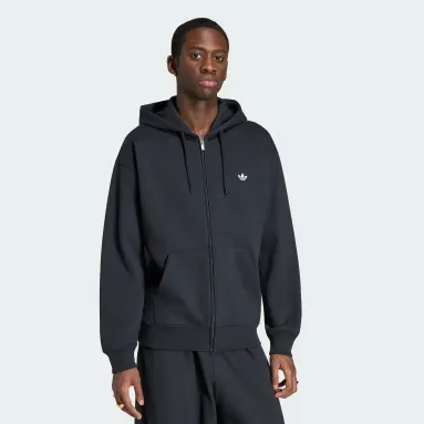 FELPA CON CAPPUCCIO E ZIP INTEGRALE TREFOIL ESSENTIALS LOOSE