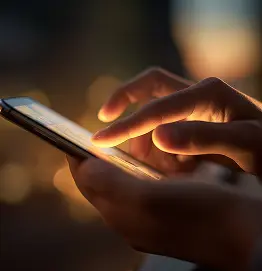 Person using smartphone